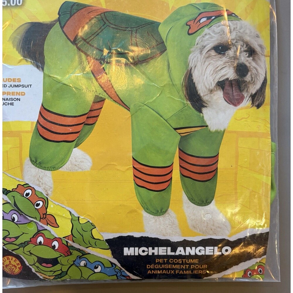 TMNT Michelangelo Dog Costume Size Medium NWT B5
